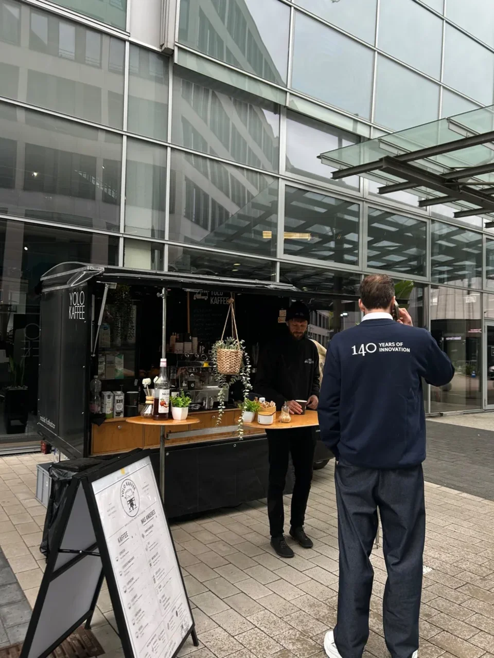 Service auf einem Firmenevent